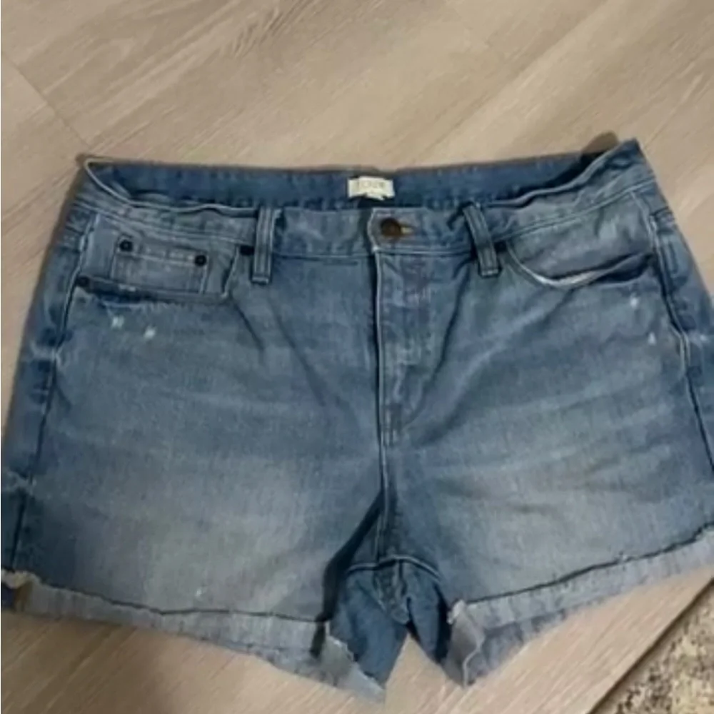 #1255 Denim Cutoff Shorts in Light Blue